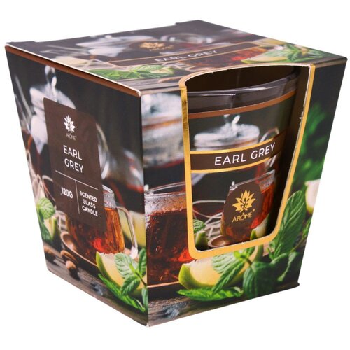 Arome dišeča sveča v steklenem kozarcu Earl Grey,120 g