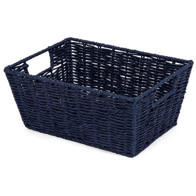 Coș împletit manual Compactor ETNA, 31 x 24x 14 cm, albastru