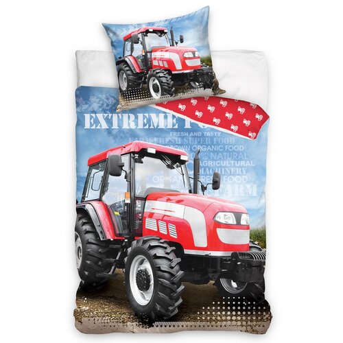 BedTex Bavlnené obliečky Traktor Extreme Power, 140 x 200 cm, 70 x 90 cm