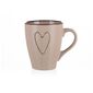 Banquet Keramikbecher HEART 310 ml, 6 Stück, Beige
