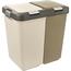 Orion DUO DUST hulladékgyűjtő, 2 x 20 l