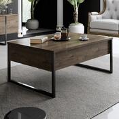 Luxe Walnut and Black dohányzóasztal