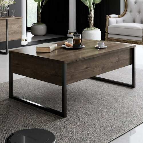 Luxe Walnut and Black dohányzóasztal
