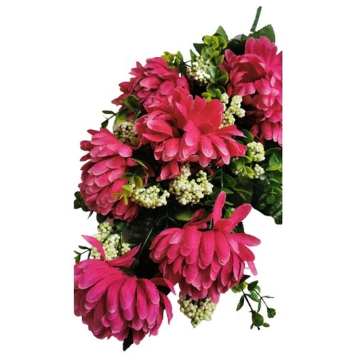Buchet artificial de Crizanteme, mov, înălțime 60 cm