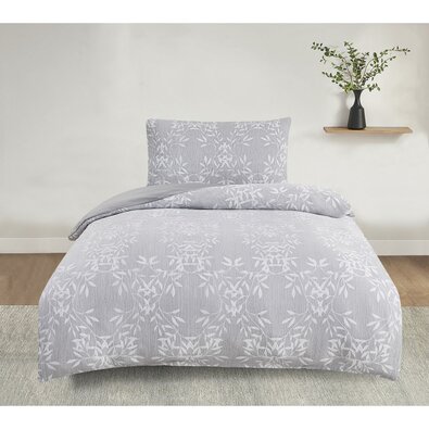 Jacquard ágynemű Alabama szürke , 140 x 200 cm, 70x 90 cm, 70 x 90 cm