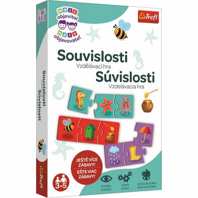 Trefl Vzdelávacia hra Malý objaviteľ Súvislosti, 72 dielikov