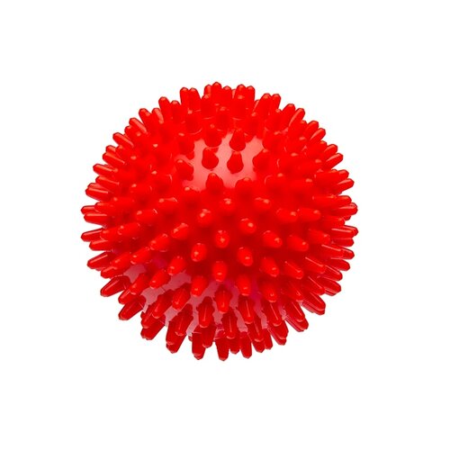 Masažna žogica Ježek rdeča, 8 cm