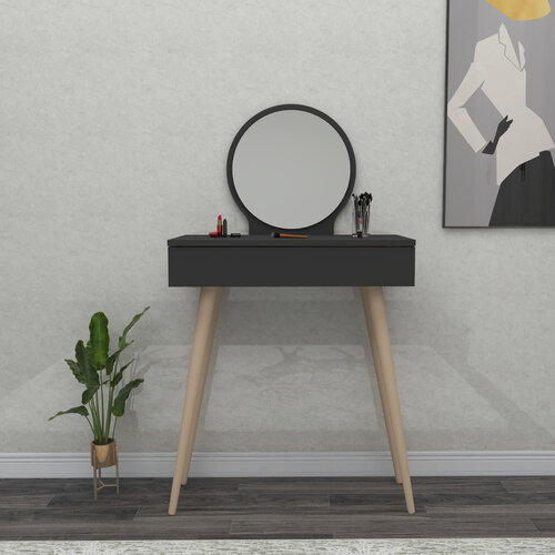 Kozmetický stolík Siena Anthracite