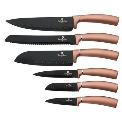 Berlinger Haus 6-teiliges Messerset Rosegold Metallic Linie blistr