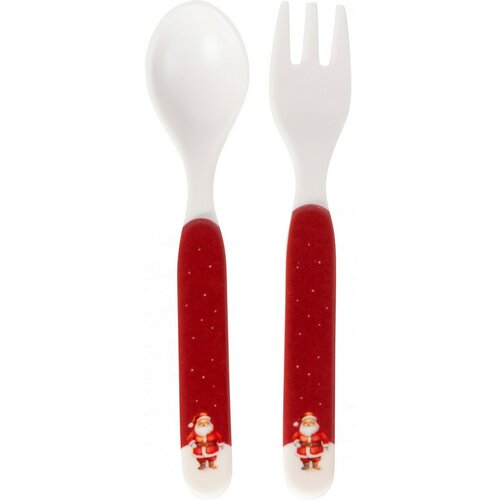 Set de masă pentru copii din melamină Moș Crăciun,5 piese