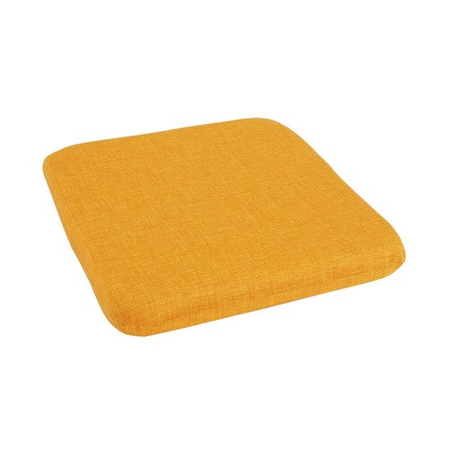 Pernă de scaun B.E.S. Petrovice, cu șnururi, , galben, 40 x 40 cm