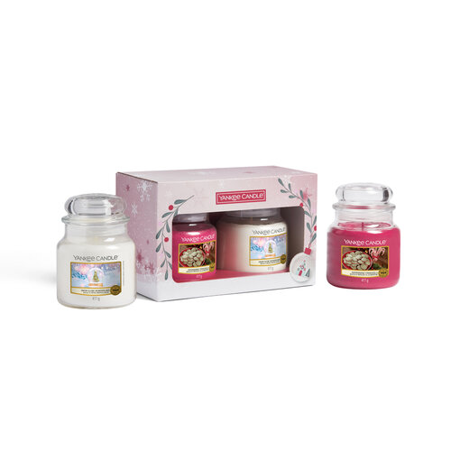 Yankee Candle Świąteczny zestaw upominkowy 2 średnie świece Classic