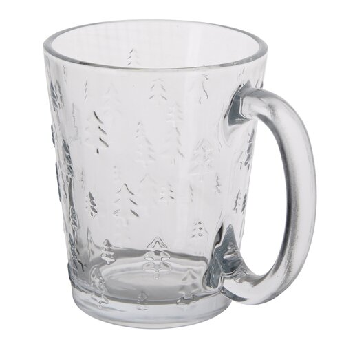 Altom Set of glass mugs Leon Choinka 300 ml, 6 pcs