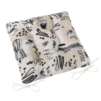 Bellatex Sitzkissen EMA gesteppt Kaffee, 40 x 40 cm