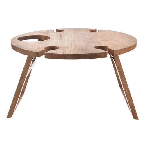 Orion Piknikový stolek/tác z mangového dřeva, 39,5x 24,5 cm