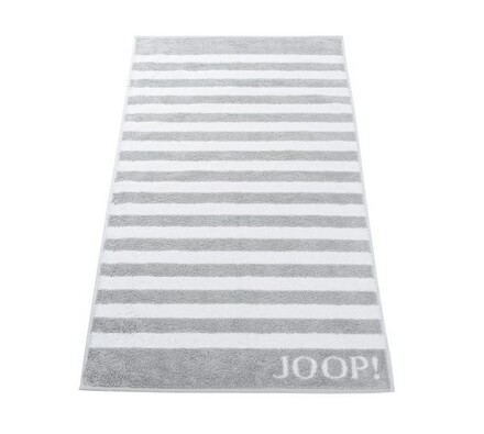 Osuška Stripes JOOP!, 80 x 150 cm, strieborná