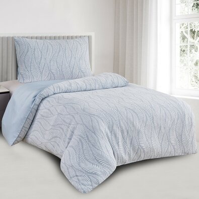 Žakárové obliečky Hawai modrá, 140 x 200 cm, 70 x 90 cm