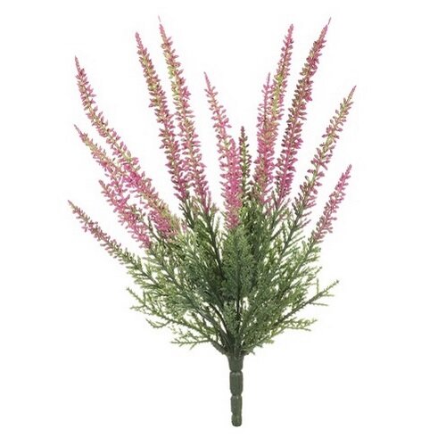 Plantă artificială Erica violet deschis, 20 x 20 x28 cm