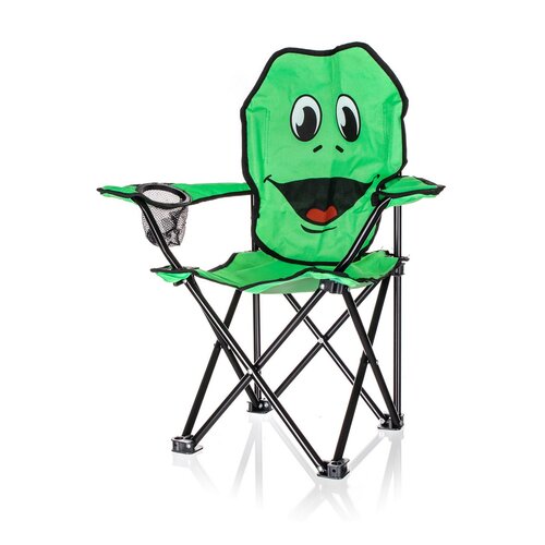Happy Green Detské skladacie kreslo Žaba