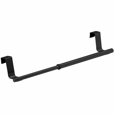 Wenko Nastavljiv nerjaveč držalo za krpe 36-60 cm,črna
