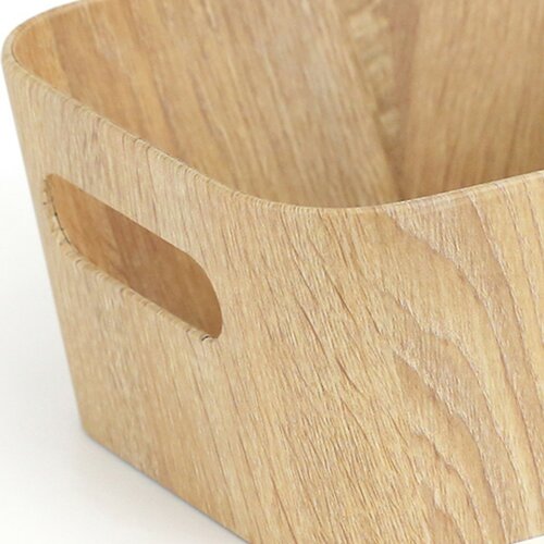 Set de 2 coșuri de depozitare Kitchisimo 26 × 18 × 11 cm, natur
