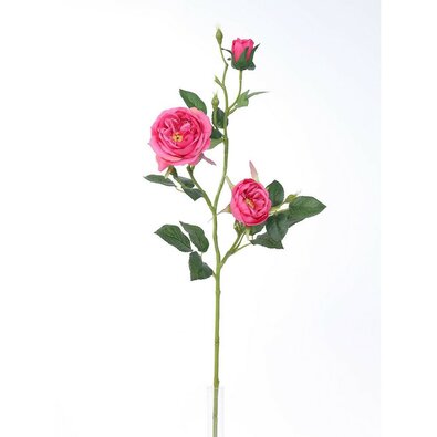 Sztuczna róża angielska, różowy, 69 cm