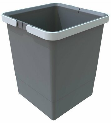 Elletipi Plastični koš z ročaji 10 l, siv