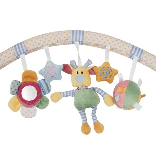 Baby Mix Hračka na kočárek Květiny, medvídeka hvězdičky, 80 cm