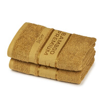 4Home Bamboo Premium ręczniki jasnobrązowy, 50 x 100 cm, 2 szt.