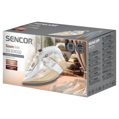 Żelazko parowe Sencor SSI 8310GD, złote