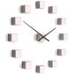 Future Time FT3000PI Cubic pink Designowe zegar samoprzylepny, śr. 50 cm