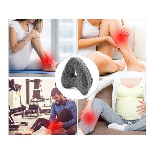 Perna între genunchi cu elastic