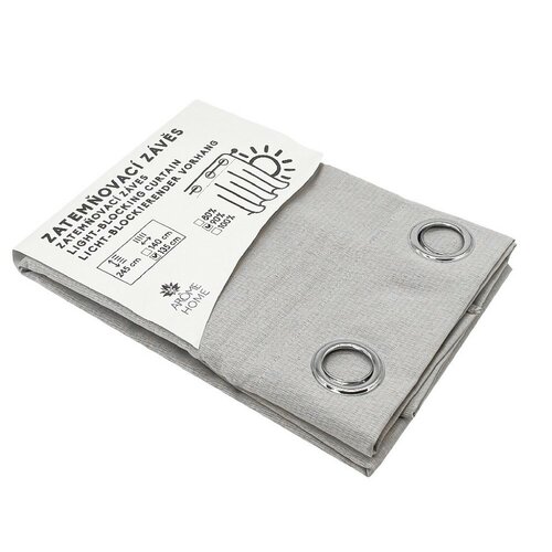 ARÔME HOME Zasłona zaciemniająca beżowo-szara, 135x 245 cm