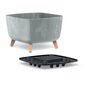Ghiveci GRACIA SQUARE BETON EFFECT 39 cm , gri