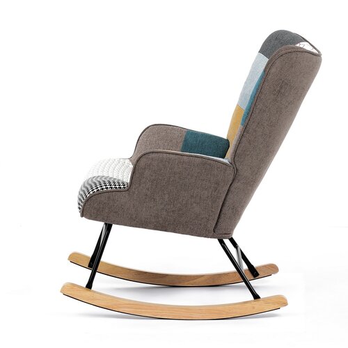 Hojdacie kreslo PW2, patchwork