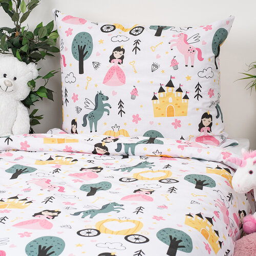 4Home Kinderbettwäsche aus Baumwolle Fairytale Dream, 140 x 200 cm, 70 x 90 cm