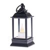 Lampáš s LED sviečkou Cremona čierna, 6 x 13 cm