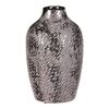Keramická váza - tvar antickej nádoby v. 22 cm, strieborná