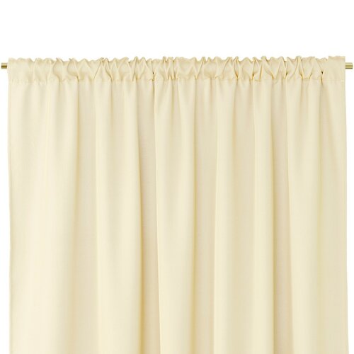 Restilo Oxford Pleat függöny, krémszínű, 140 x 250 cm