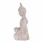 Dekorace soška Buddha klečící, šedá, polyresin, 25 x 24 x 57 cm