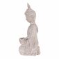 Dekoráció Buddha szobor térdelve, szürke,polirezin , 25 x 24 x 57 cm