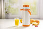 Tescoma FAMILY COLORI termosz palack pumpával, 1,7 l, narancssárga