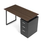 Masă de birou 3218 OAK, negru și stejar