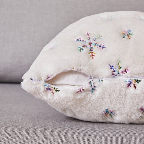 4Home Prevleka za blazino Rainbow snow, 45 x 45 cm