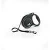 Flexi Samonavíjacie vodítko Black Design S, 5 m, 15 kg
