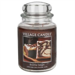 Village Candle Vonná svíčka Čokoládový dortík - Brownies Delight, 397 g