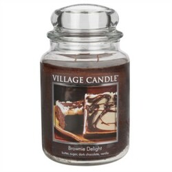 Village Candle illatgyertya Csokoládétorta - Brownies Delight, 397 g