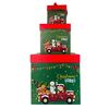 Set cutie cadou de Crăciun Toro cu fundă Camionde Crăciun, 3 dimensiuni