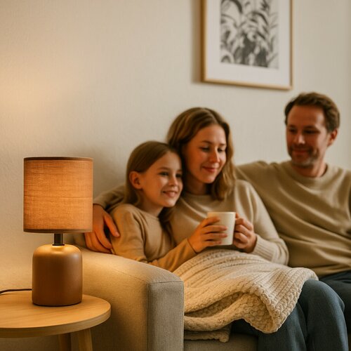 Rabalux 74054 stolní lampa Daphini, hnědá