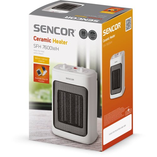 Sencor SFH 7600WH keramické topidlo, bílá